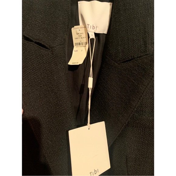 Tibi | basketweave sculpted blazer - Picture 3 of 8